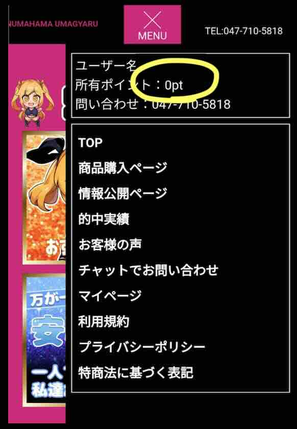 ウマぎゃるのポイント還元